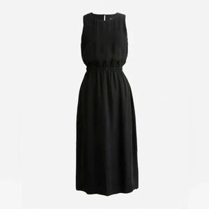 J Crew Cinched-waist cupro midi dress NWT